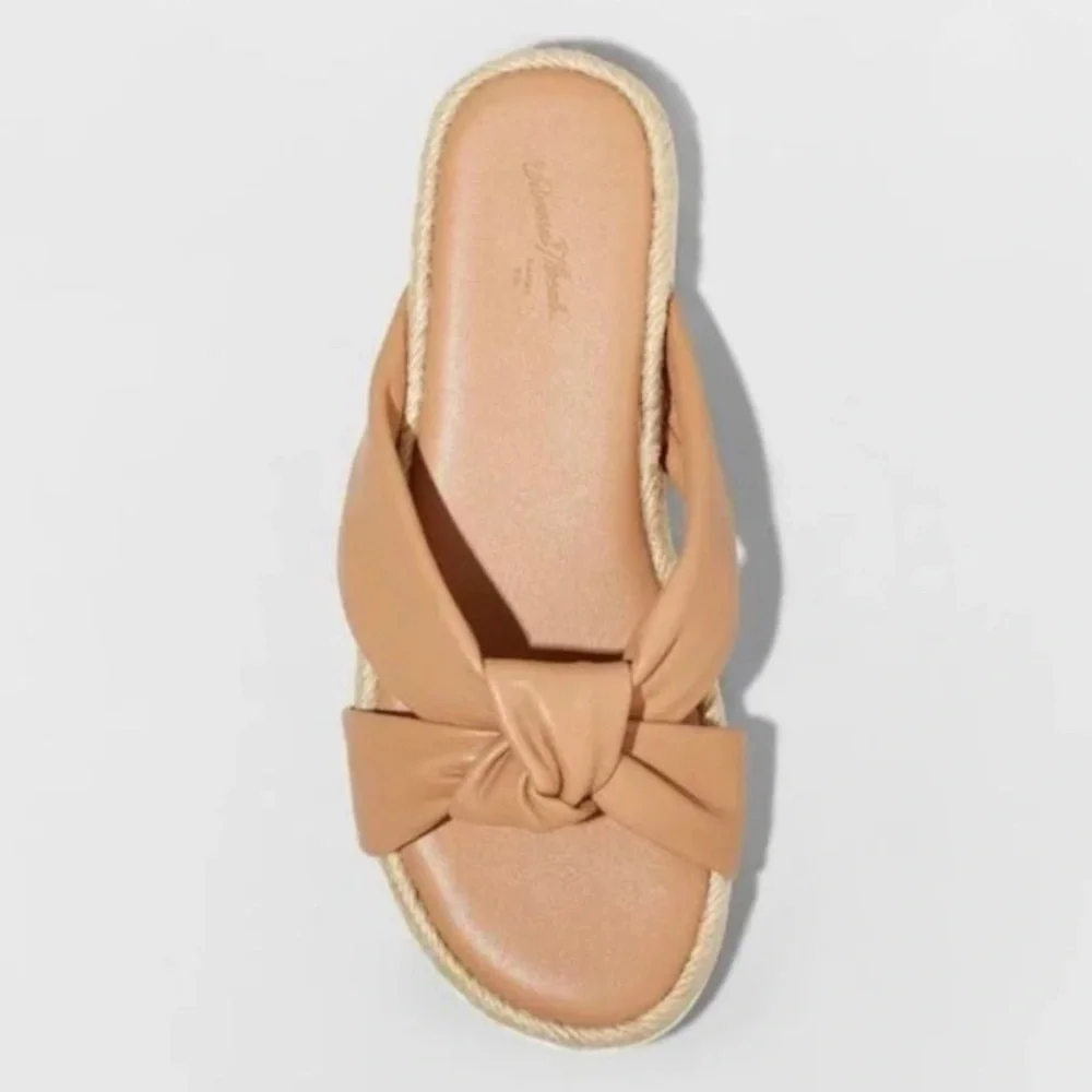 Women's Dena Knotted Espadrille Sandals - Universal Thread™ Tan Size 11